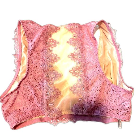 Victoria’s Secret Dream Angels Lace Bralette Pink Nude Size Small Sexy - Picture 2 of 5